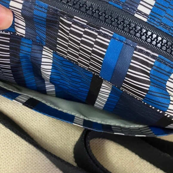 Kipling Dee Mini Crossbody Camera Bag Black/BlueWhite/Stripes - Picture 4 of 13